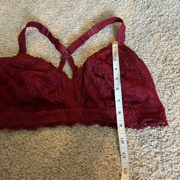 Auden Burgundy Bralette Size 2x - Picture 4 of 7